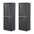 Lot de 2 armoires de rangement de garage Sterilite à 4 étagères réglables, gris