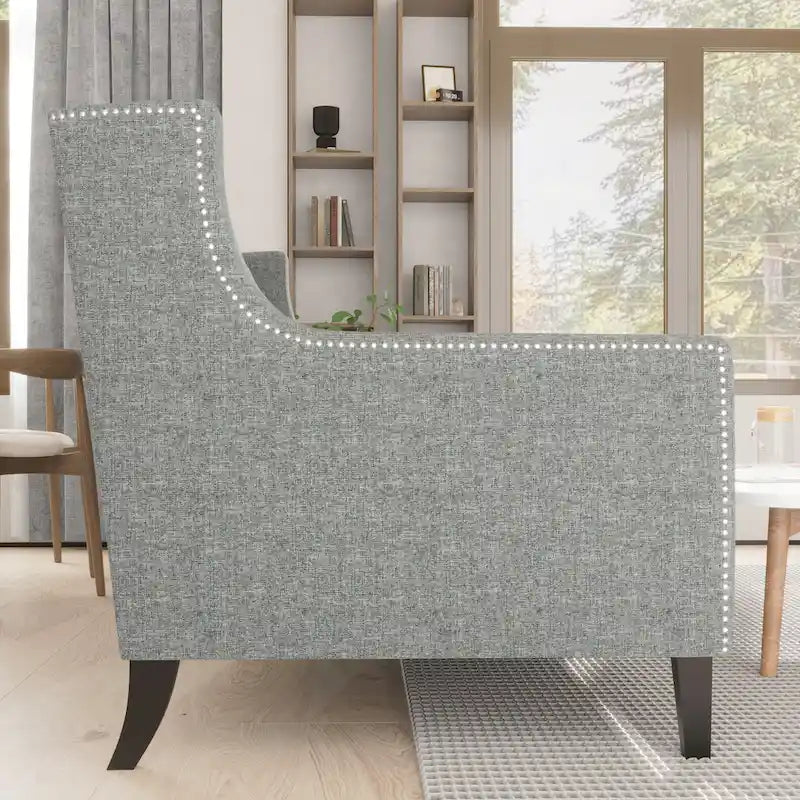 78.75 Polyester 3-Seater Sofa with Tufted Back and Cushions