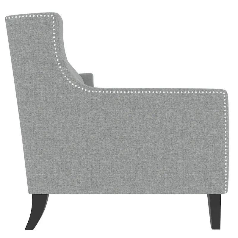 78.75 Polyester 3-Seater Sofa with Tufted Back and Cushions