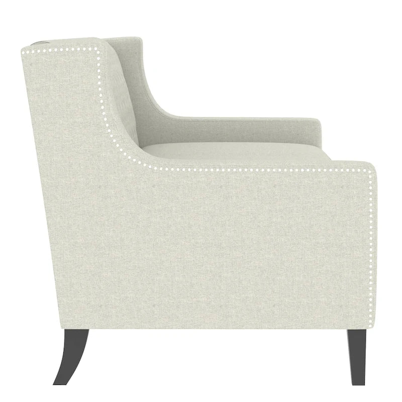 78.75 Polyester 3-Seater Sofa with Tufted Back and Cushions