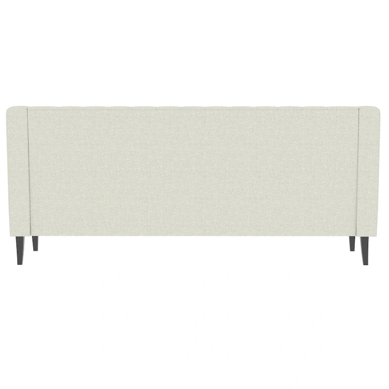 78.75 Polyester 3-Seater Sofa with Tufted Back and Cushions