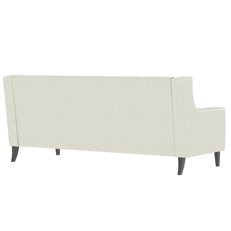 78.75 Polyester 3-Seater Sofa with Tufted Back and Cushions