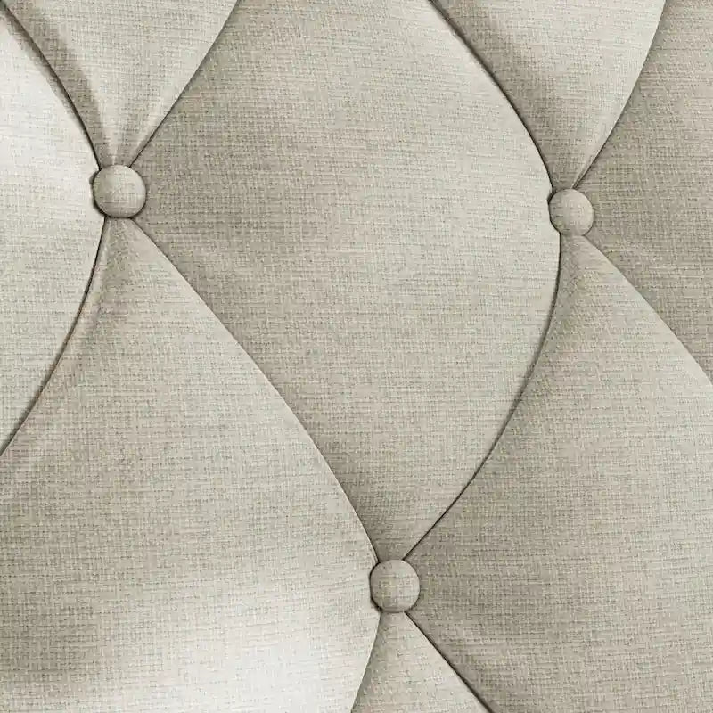 78.75 Polyester 3-Seater Sofa with Tufted Back and Cushions