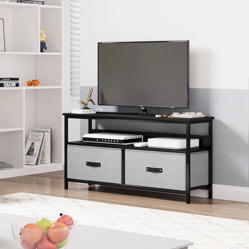 Entertainment Center with Storage TV Stand for Bedroom