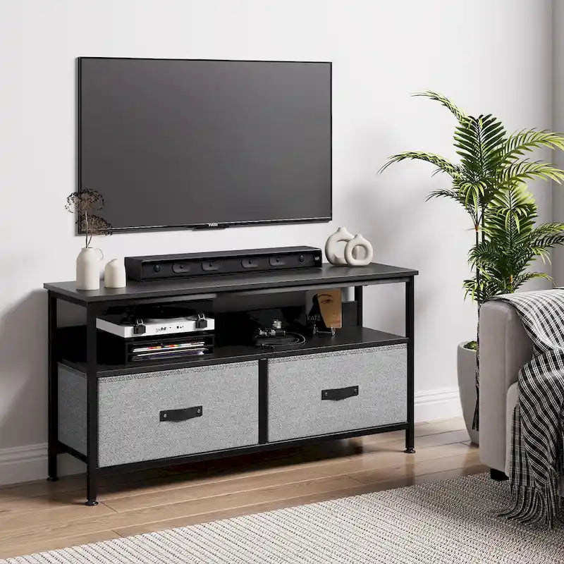 Entertainment Center with Storage TV Stand for Bedroom