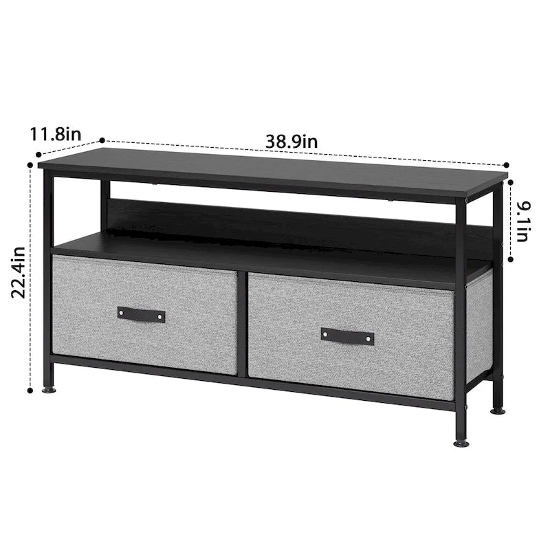 Entertainment Center with Storage TV Stand for Bedroom