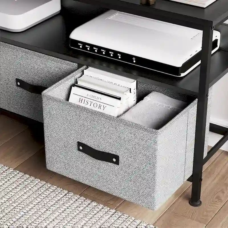 Entertainment Center with Storage TV Stand for Bedroom