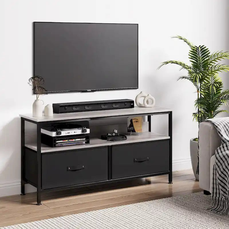 Entertainment Center with Storage TV Stand for Bedroom