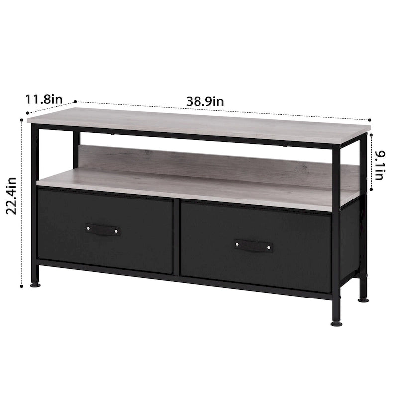 Entertainment Center with Storage TV Stand for Bedroom