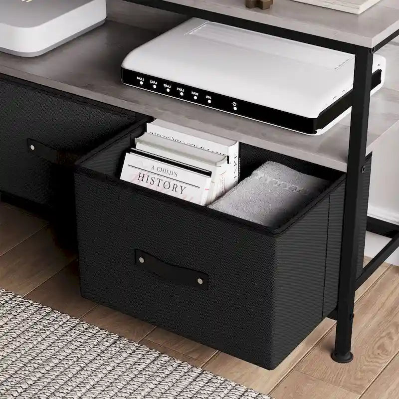 Entertainment Center with Storage TV Stand for Bedroom