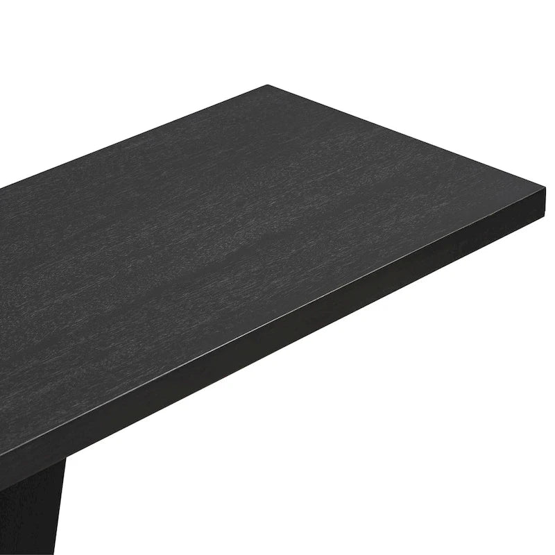 Mirod Console Table with Natural Wood Veneer and V-Base
