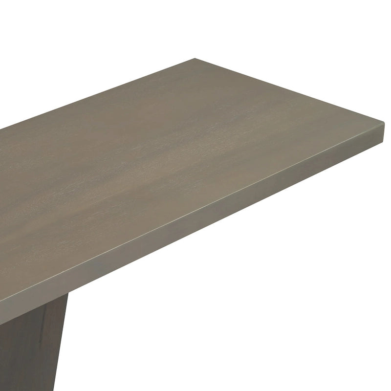 Mirod Console Table with Natural Wood Veneer and V-Base