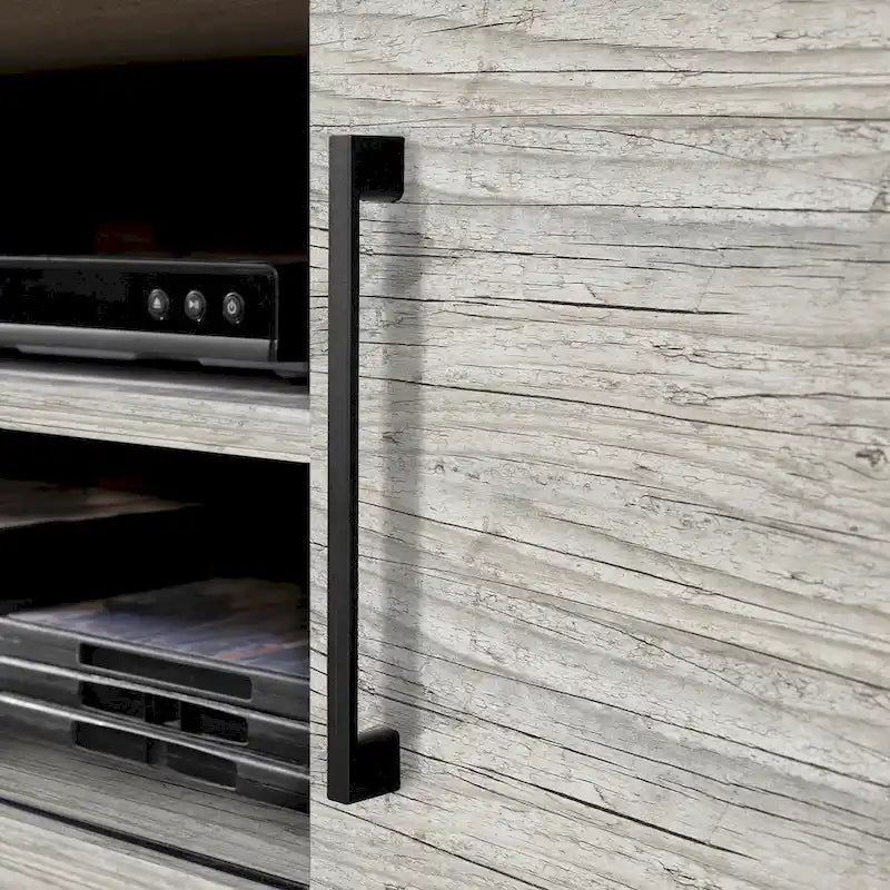 68-Inch Wall Mounted Media Console - Industrial Style