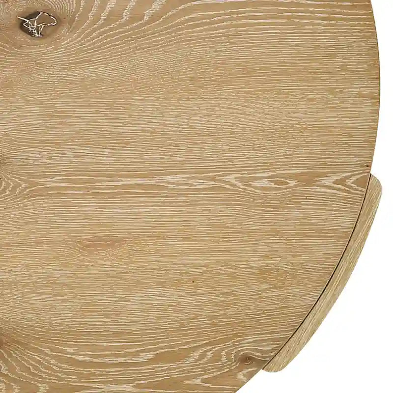 Minst Modern Oak Wood Round Coffee Table