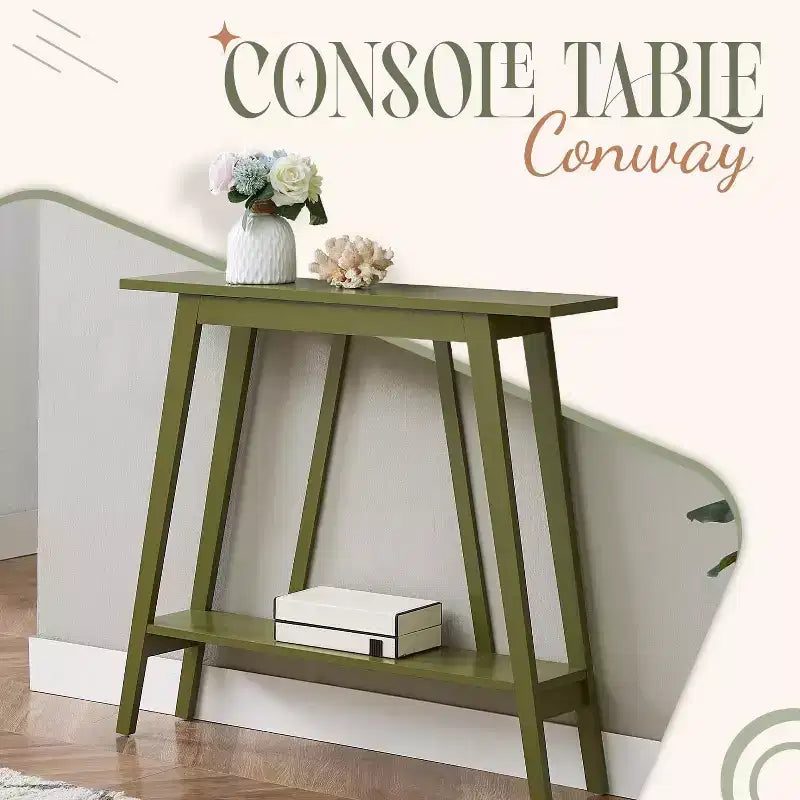 Kings Brand Furniture – Console étroite avec étagère de rangement pour couloir, entrée, vestibule, salon