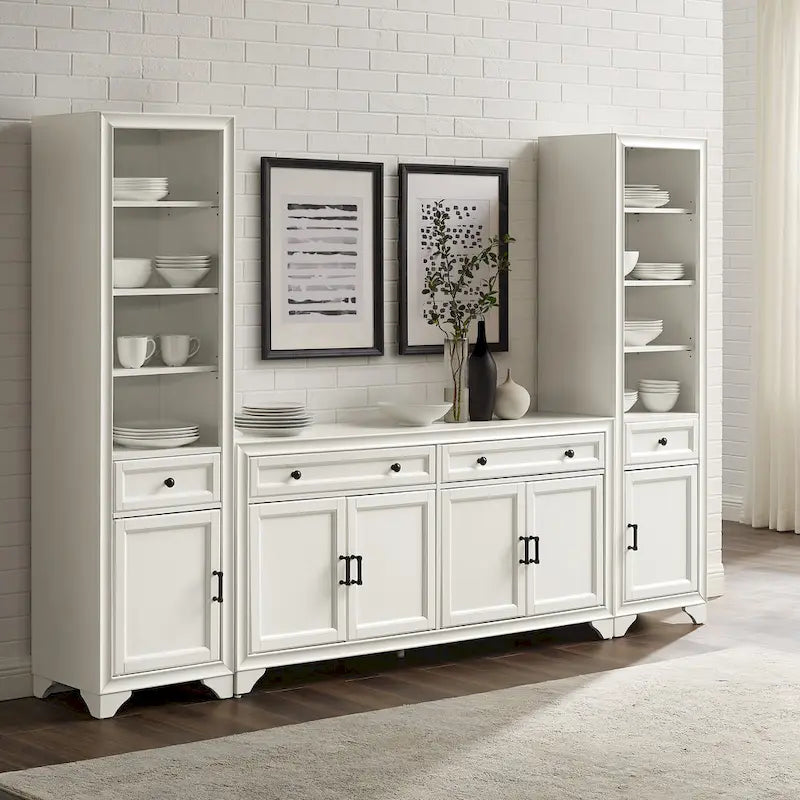 Ensemble buffet et bibliothèque 3 pièces Crosley Tara - 15x97x67,63