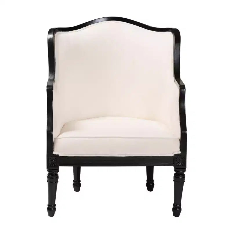 Fauteuil d'appoint en tissu et bois Elizette de Bali & Pari