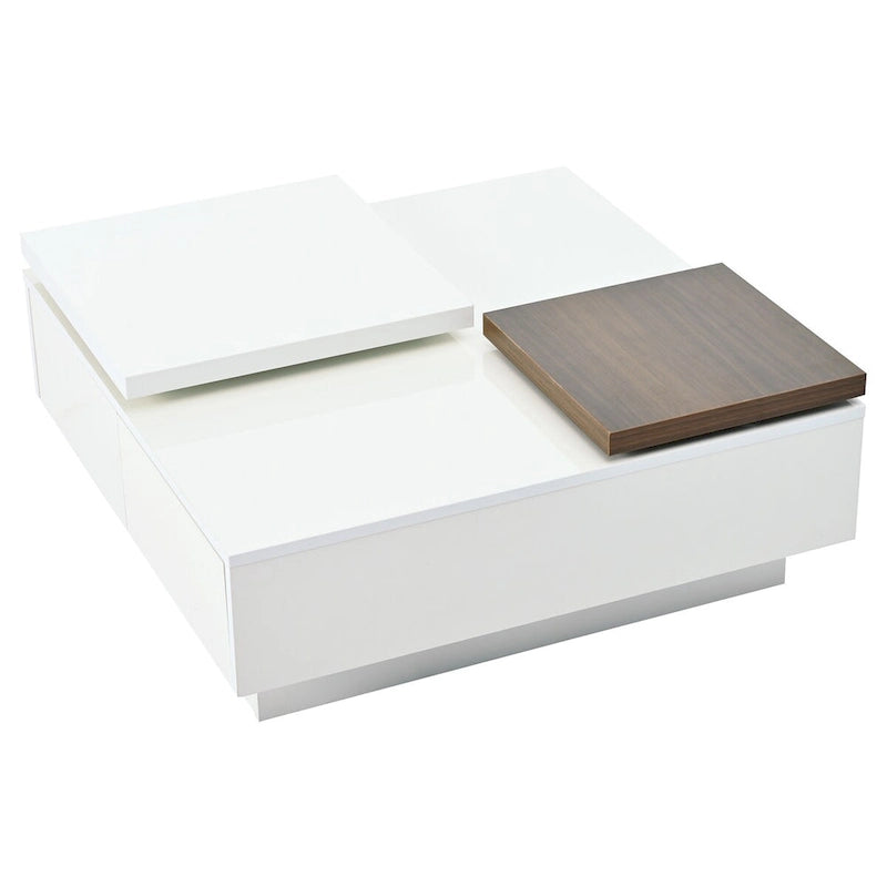 Table basse carrée moderne en bois