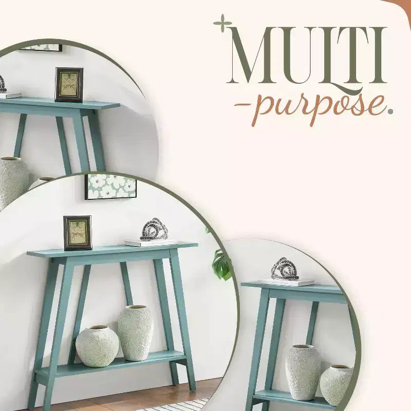 Kings Brand Furniture – Console étroite avec étagère de rangement pour couloir, entrée, vestibule, salon