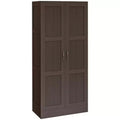 HOMCOM Armoire de rangement moderne de 180 cm avec étagères pour chambre à coucher, salon ou couloir