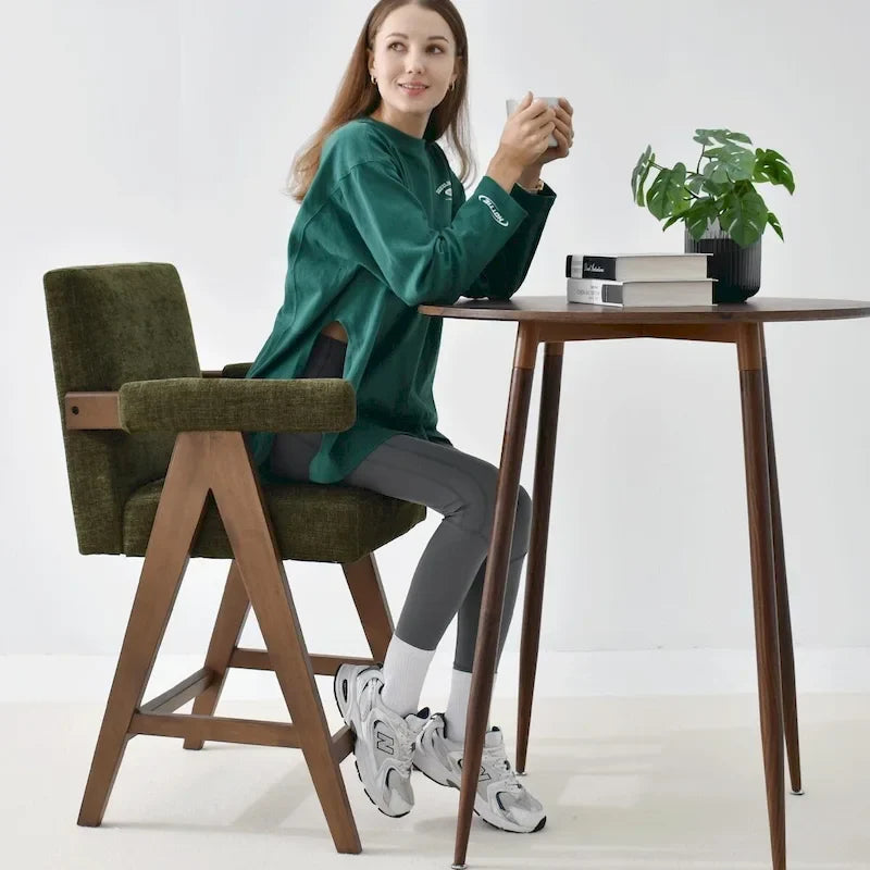 Tabouret de comptoir rembourré contemporain, unité