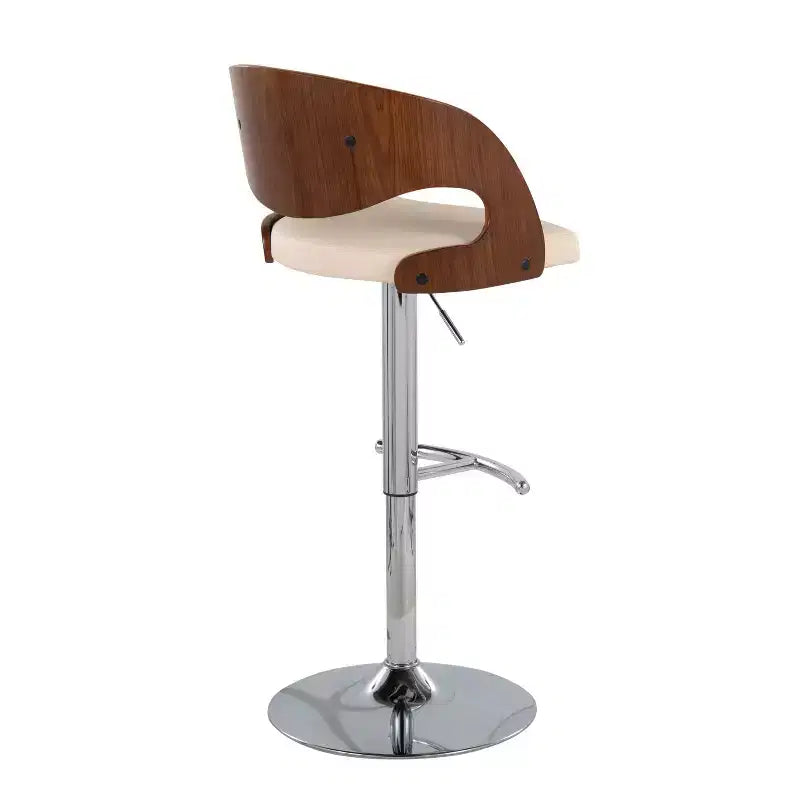 Lot de 2 tabourets de bar réglables pivotants Pino, style Mid-Century Modern - Lumisource