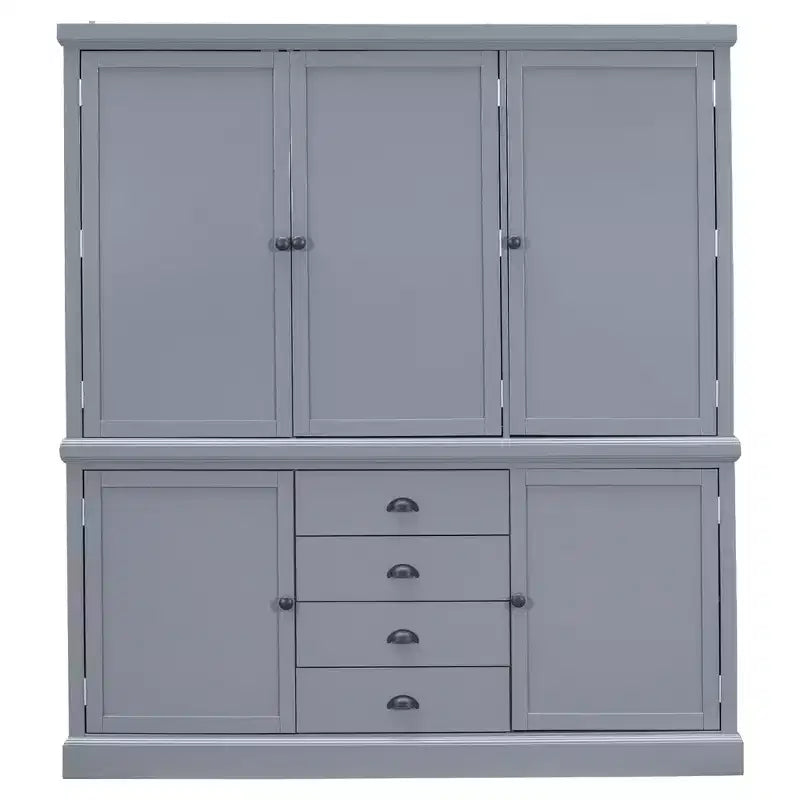 Garde-manger de cuisine autoportant Whisen 73 avec tiroirs et étagères réglables pour le rangement et l'organisation dans la salle à manger ou la cuisine