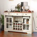 53 Meuble de rangement de cuisine avec porte de grange, buffet, bar à café et casier à vin