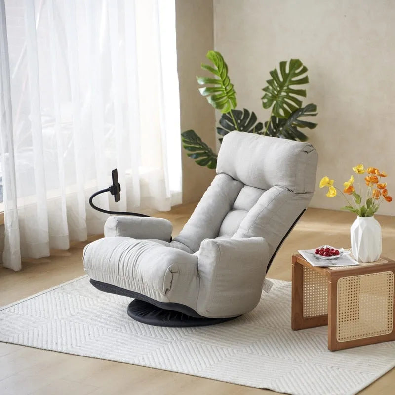Fauteuil de jeu de sol ergonomique, pivotant et inclinable