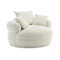 Fauteuil arrondi type « lazy sofa » – Blanc/Bleu/Gris/Jaune/Orange/Rose fuchsia/Bleu marine/Vert, modèle une ou deux places