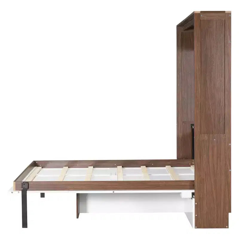 Lit escamotable pleine grandeur, lit mural en bois pleine armoire avec bureau pliable, lit mural pliant pour chambre d'amis/bureau