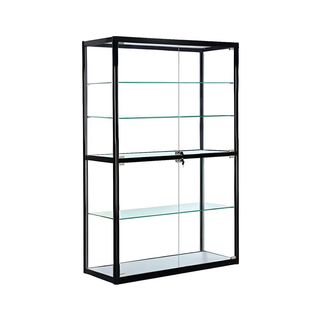 Vitrine rectangulaire contemporaine en verre noir