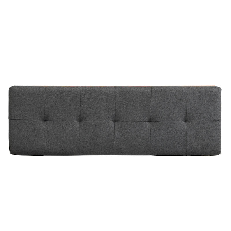 Banc de rangement pour chaussures, meuble à chaussures avec assise rembourrée et deux portes pour entrée