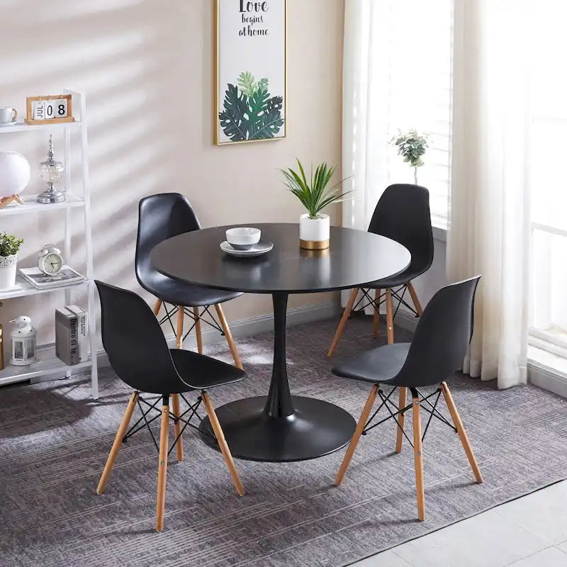 Ensemble table de salle à manger et 4-6 chaises moderne 5 pièces