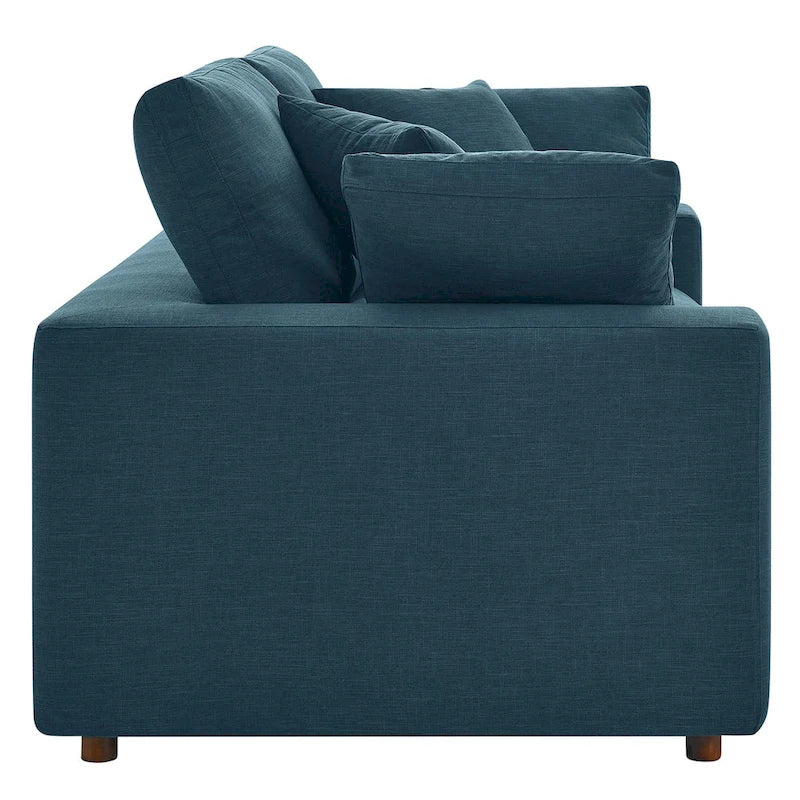 Down Filled Overstuffed Loveseat