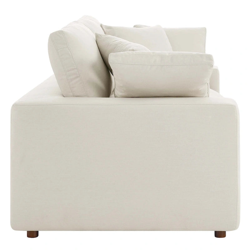 Down Filled Overstuffed Loveseat