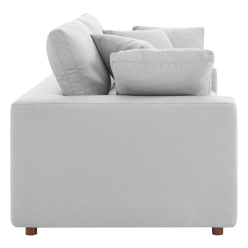 Down Filled Overstuffed Loveseat