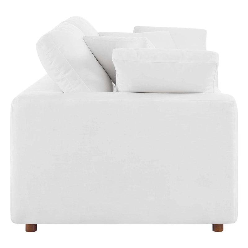 Down Filled Overstuffed Loveseat