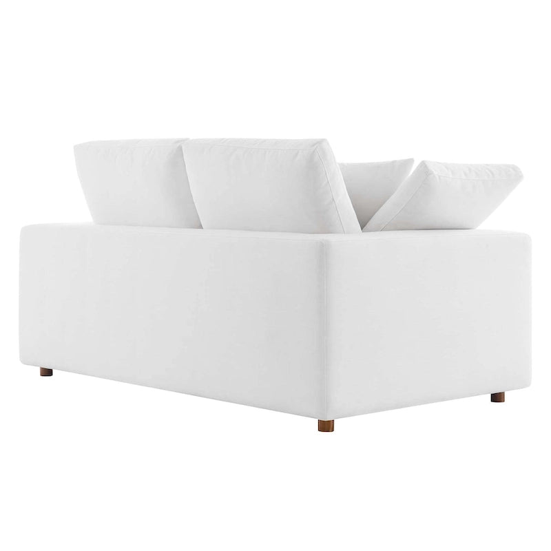 Down Filled Overstuffed Loveseat