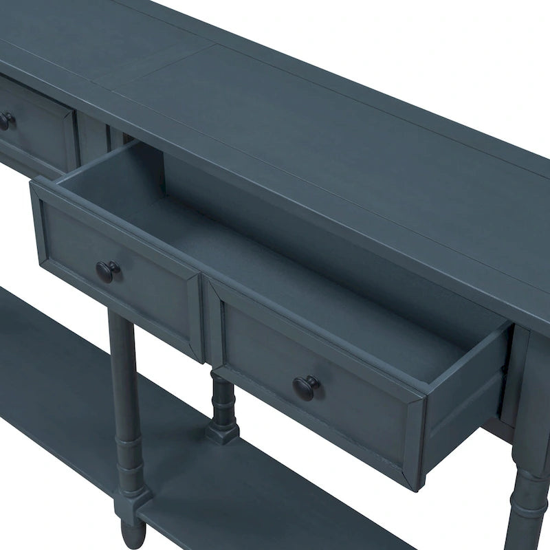 Console Table Sofa Table with Two Storage Drawers