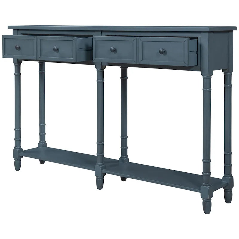 Console Table Sofa Table with Two Storage Drawers