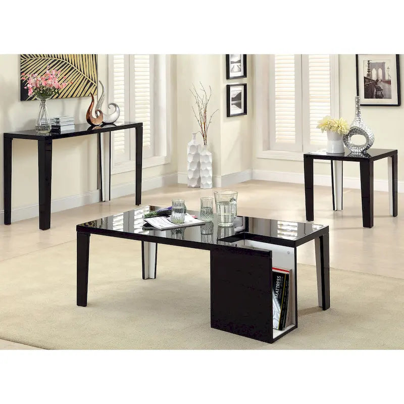 Modern 48-Inch Wood Storage Coffee Table