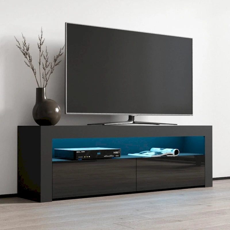 Modern 16-Color LED 63-Inch TV Stand