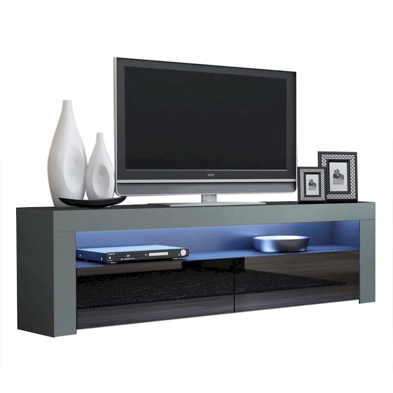 Modern 16-Color LED 63-Inch TV Stand