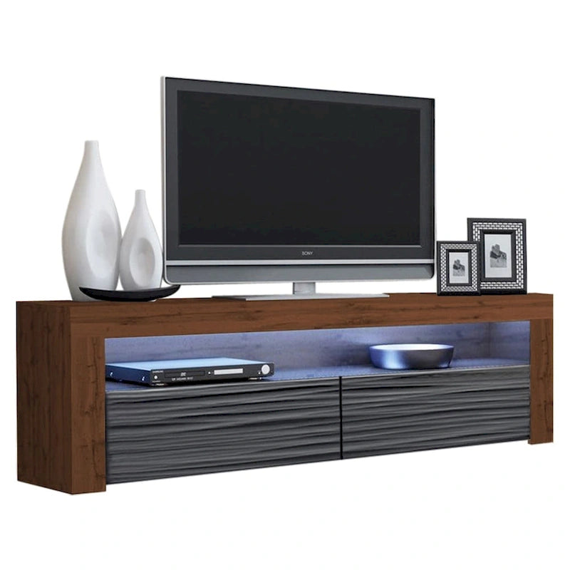 Modern 16-Color LED 63-Inch TV Stand