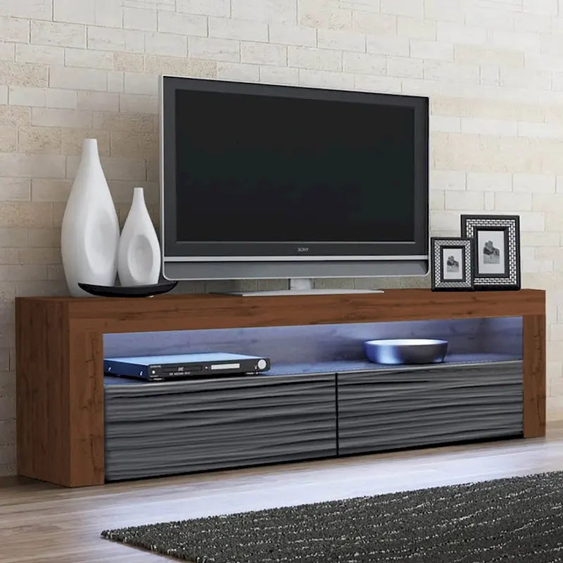Modern 16-Color LED 63-Inch TV Stand