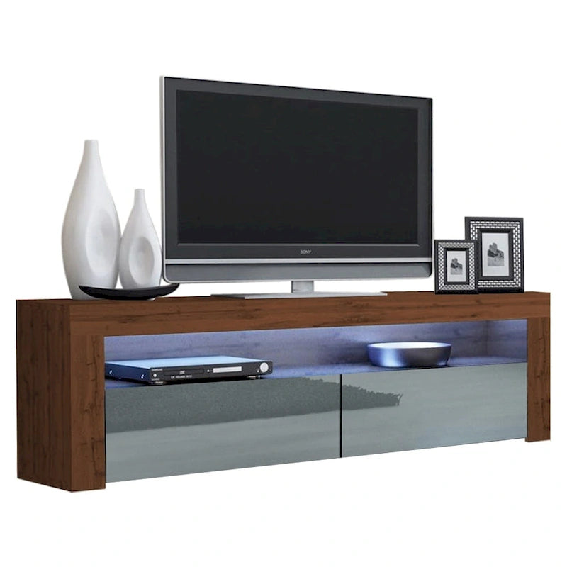 Modern 16-Color LED 63-Inch TV Stand