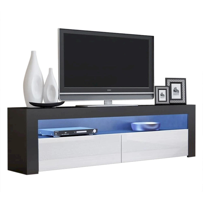Modern 16-Color LED 63-Inch TV Stand