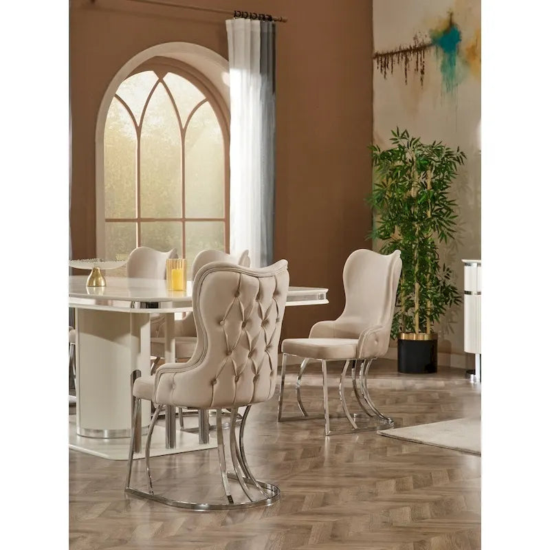 Modern Dining Room Table for 6 People - 39x79 Inches