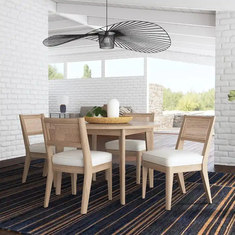 Brentwood Brown Wood Round Dining Table